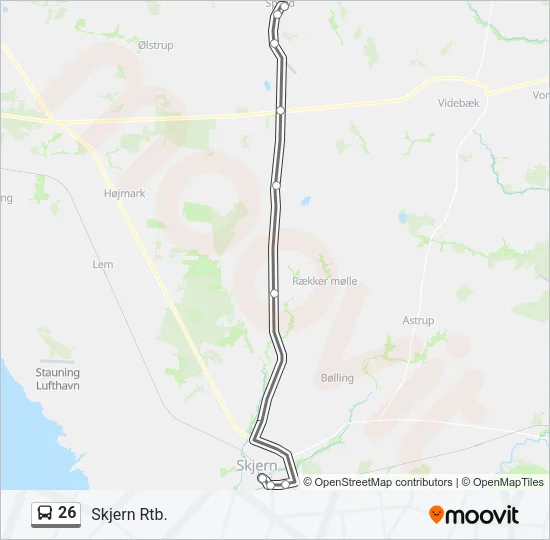 26 Bus Line Map