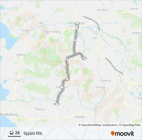 26 Bus Line Map