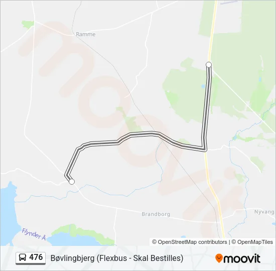 476 Bus Line Map