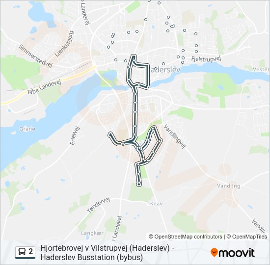 2 Bus Line Map