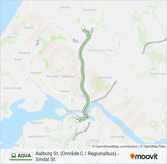 AQUA Bus Line Map