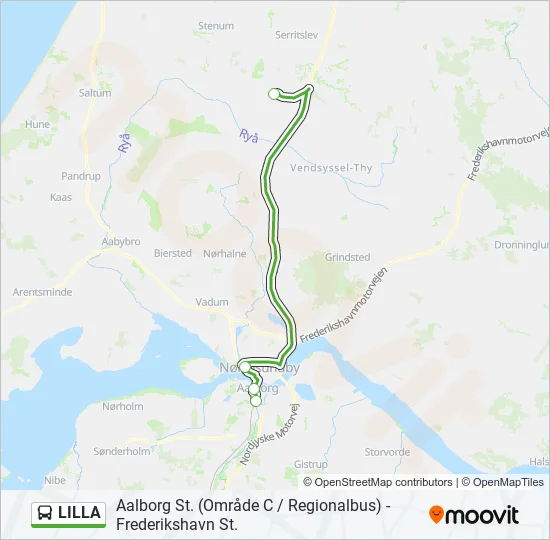LILLA Bus Line Map