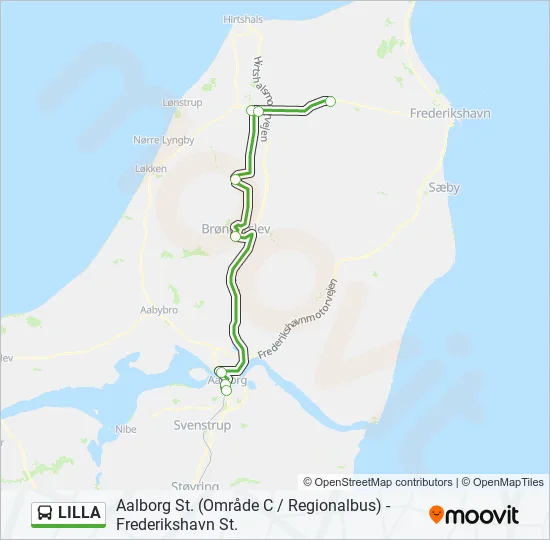 LILLA Bus Line Map
