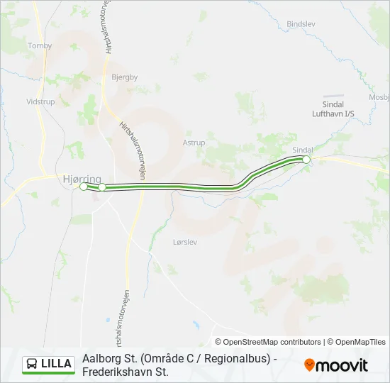 LILLA Bus Line Map
