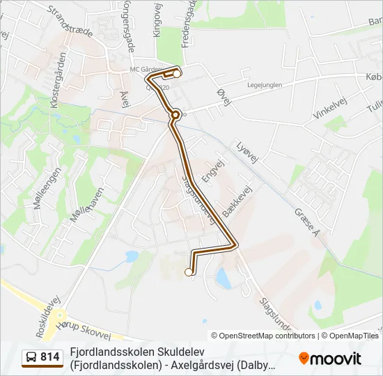 814 Bus Line Map