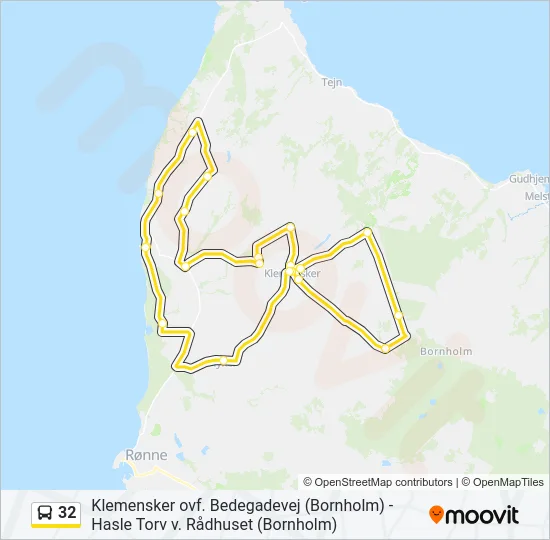 32 Bus Line Map