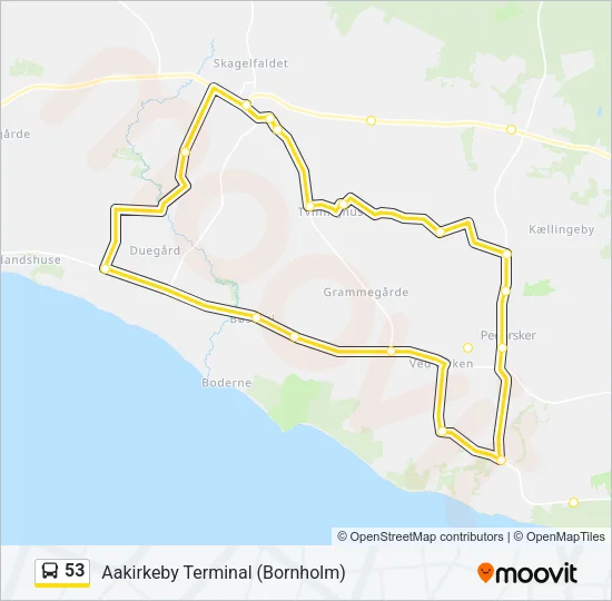 53 Bus Line Map