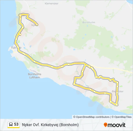 53 Bus Line Map