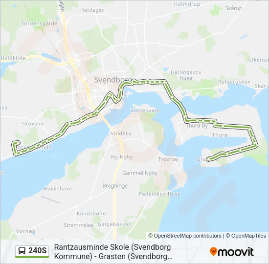 240S Bus Line Map