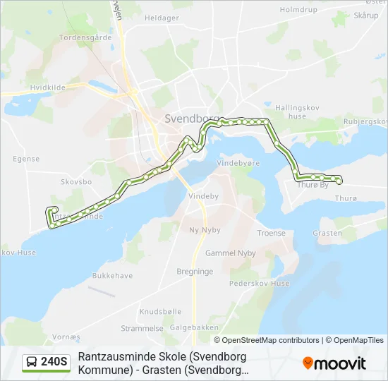 240S Bus Line Map