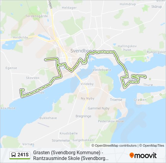 241S bus Line Map