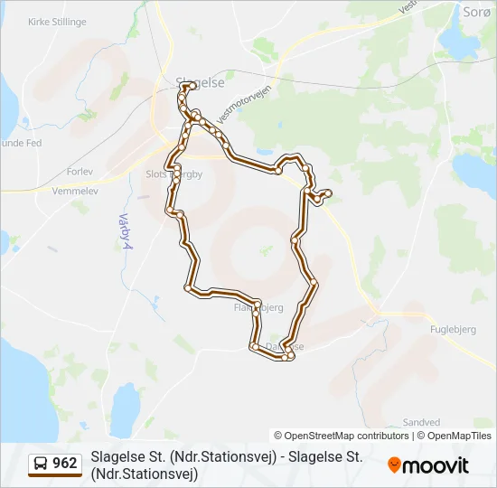 962 Bus Line Map