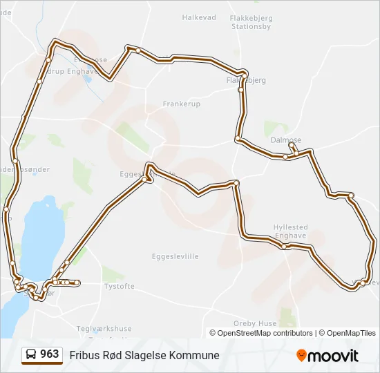 963 Bus Line Map