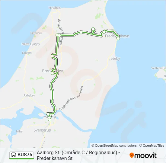 BUS75 Bus Line Map