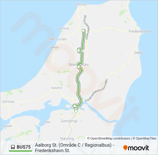 BUS75 Bus Line Map