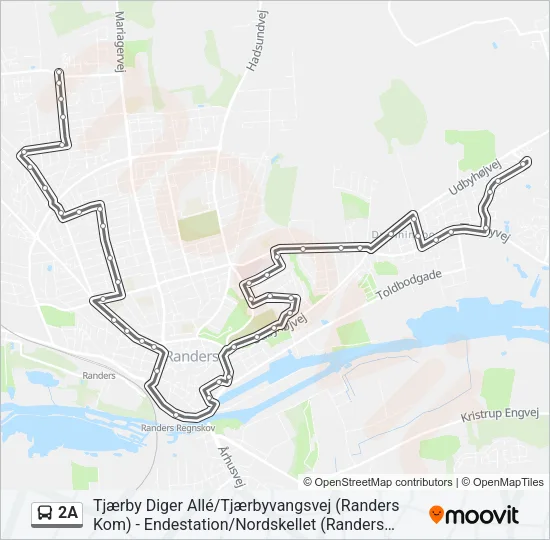 2A Bus Line Map