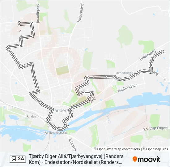2A Bus Line Map