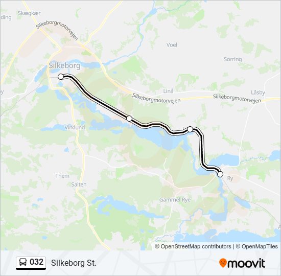 032 Bus Line Map