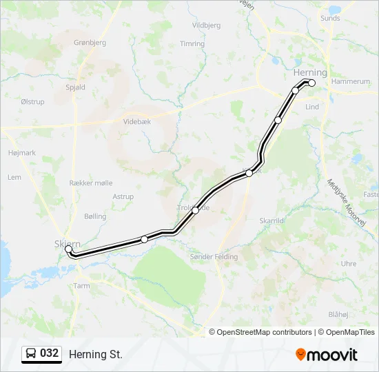 032 Bus Line Map