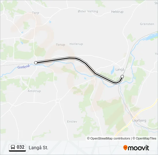 032 Bus Line Map