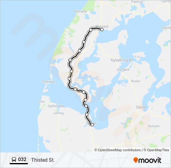 032 Bus Line Map