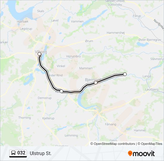 032 Bus Line Map