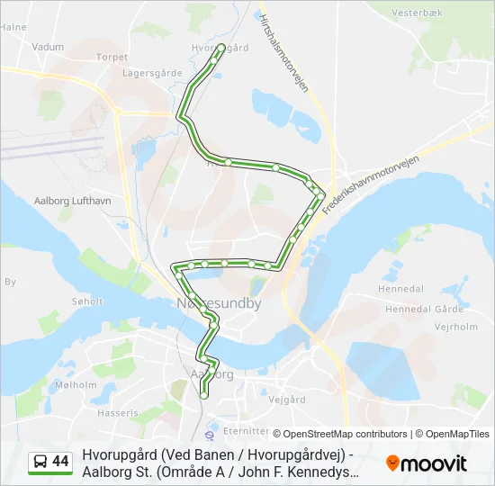 44 Bus Line Map