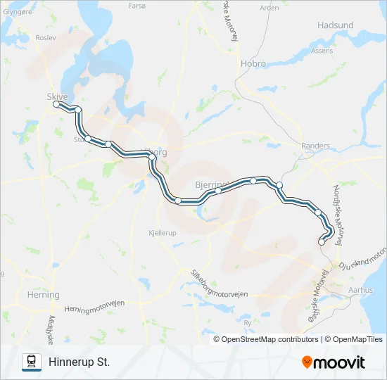 030 jernbane Linjekort