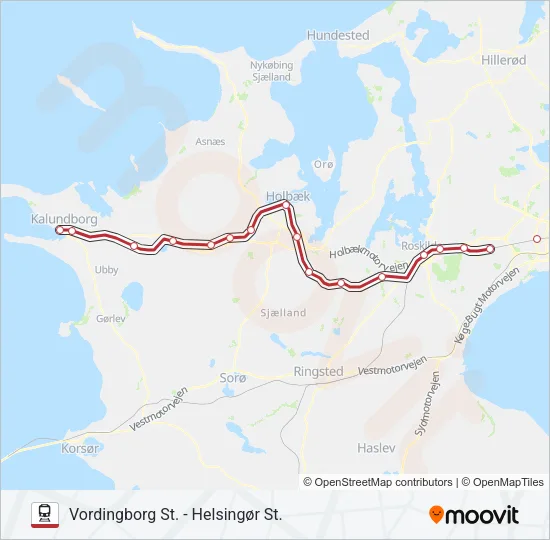 RE Train Line Map