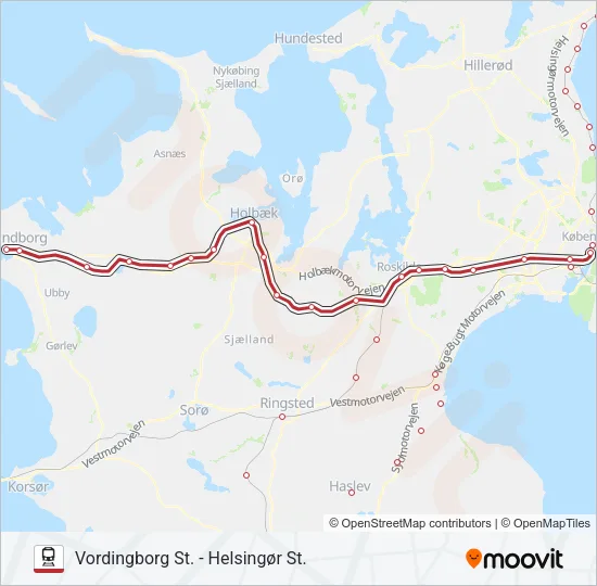 RE Train Line Map