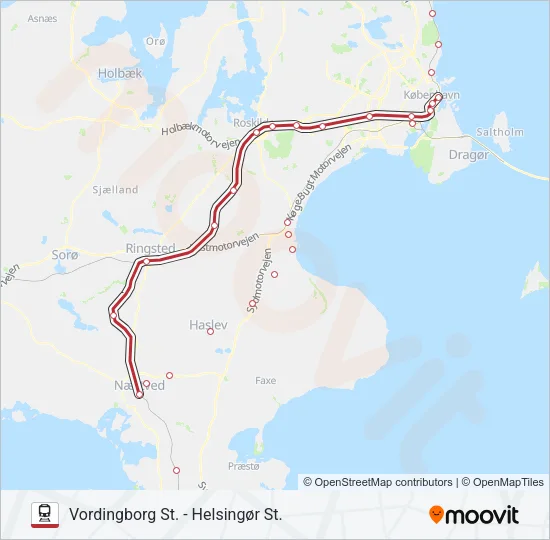 RE Train Line Map