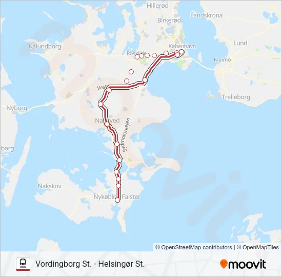RE Train Line Map