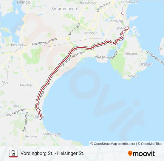 RE Train Line Map
