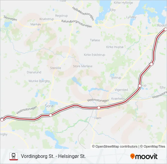 RE Train Line Map