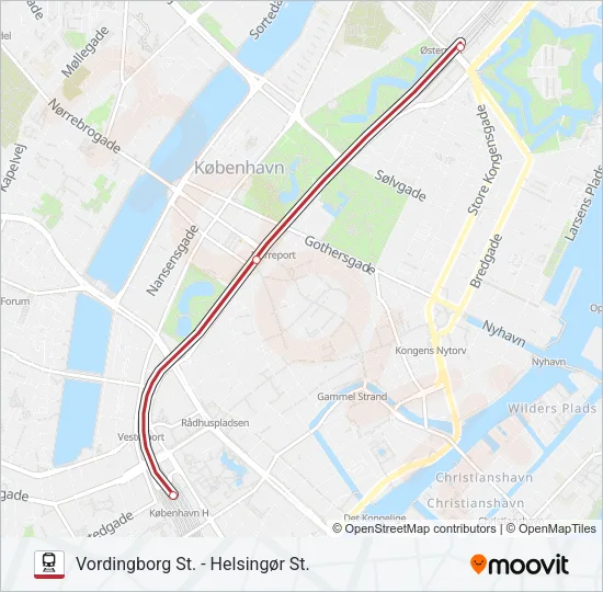 RE Train Line Map