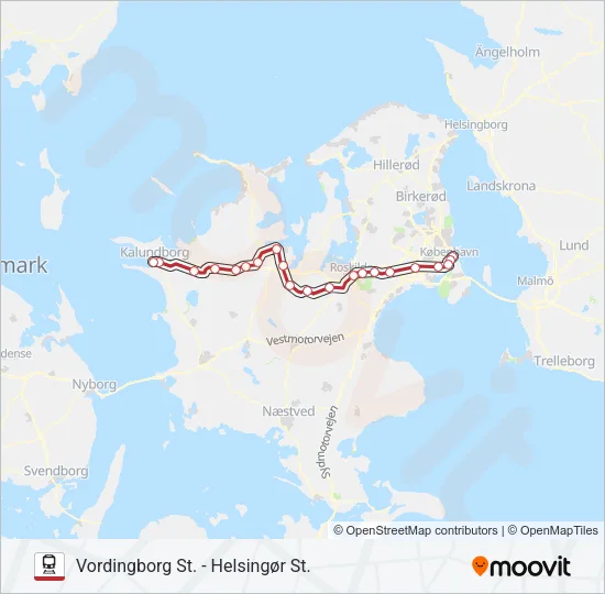 RE Train Line Map