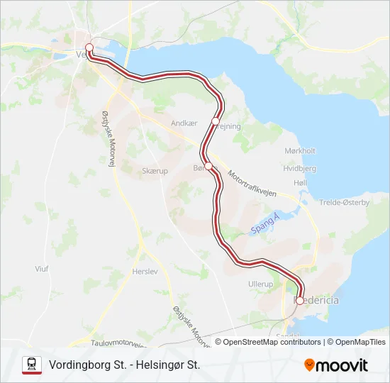 RE Train Line Map