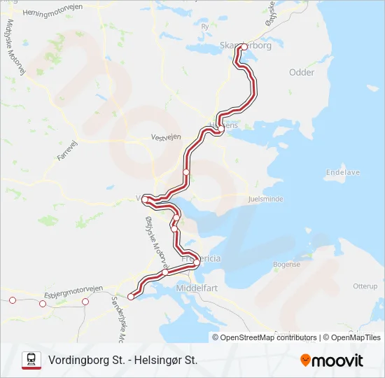 RE Train Line Map