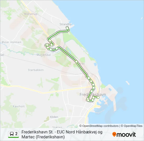2 Bus Line Map