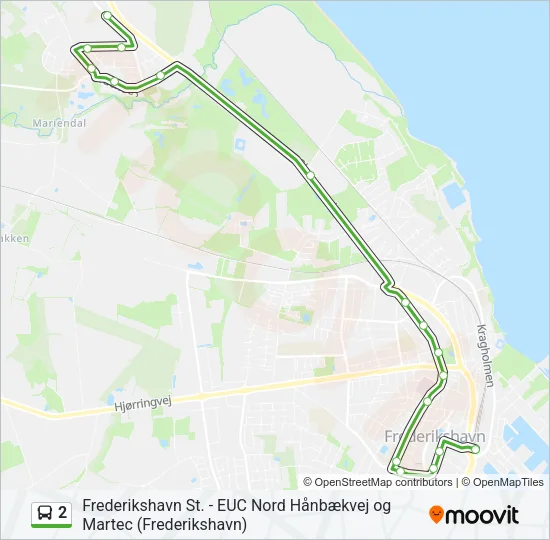 2 Bus Line Map