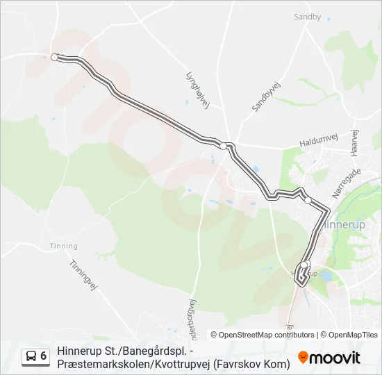 6 Bus Line Map