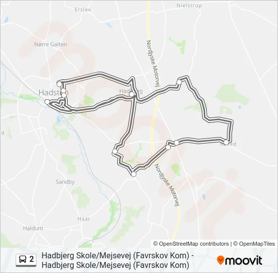 2 Bus Line Map