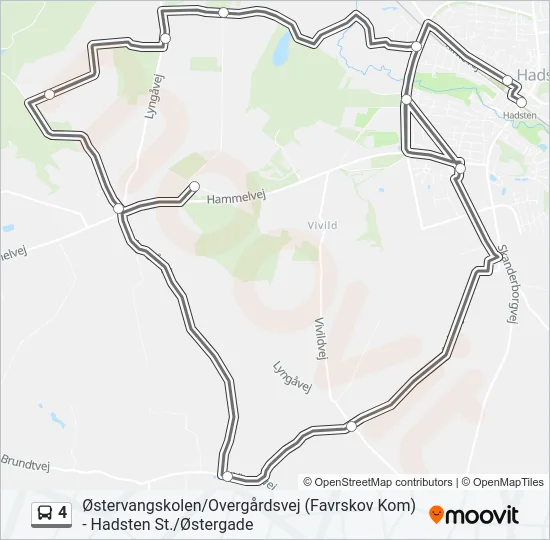 4 Bus Line Map