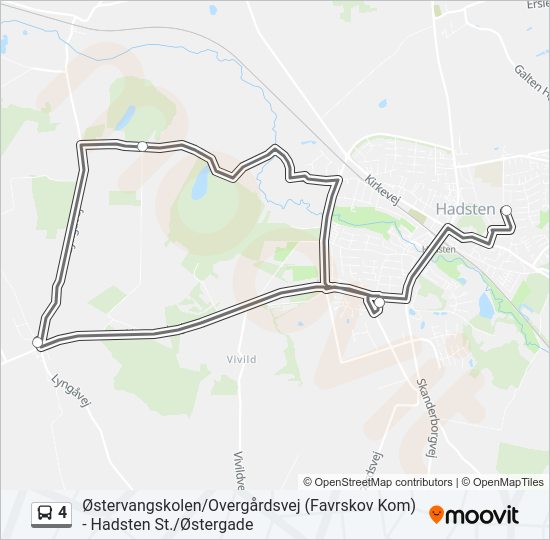 4 Bus Line Map