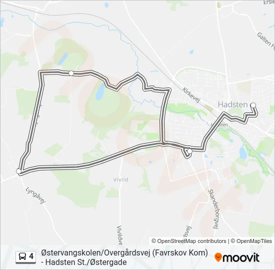 4 Bus Line Map