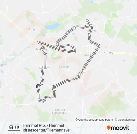 10 Bus Line Map