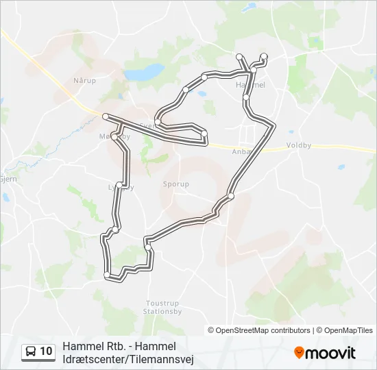 10 Bus Line Map