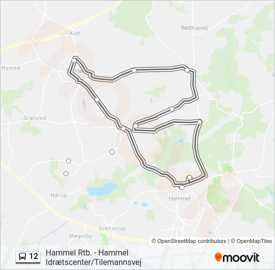 12 Bus Line Map