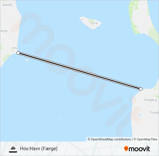 SAMSØ REDERI Ferry Line Map