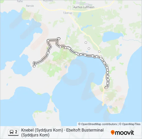 2 Bus Line Map